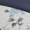 King/Cal King Blue Floral 7 Piece Printed Seersucker Comforter Set with Throw Blanket